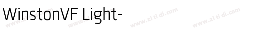 WinstonVF Light字体转换